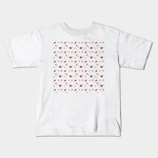 Coffee Cup Pattern Kids T-Shirt